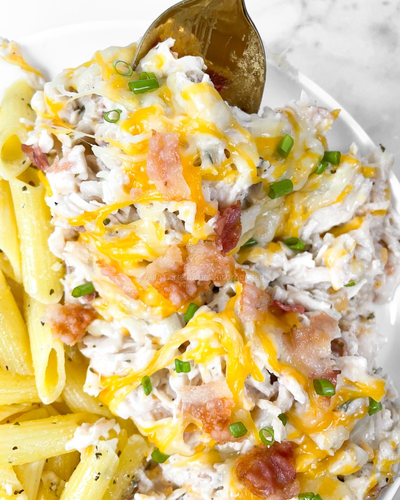 Crock Pot Crack Chicken - Allie Carte Dishes